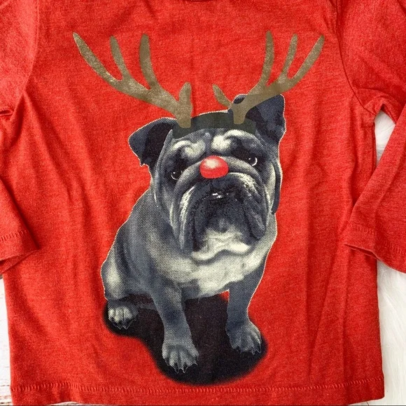 Gap Playtime Favorites Reindeer Bulldog Top - Picture 2 of 4